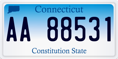 CT license plate AA88531