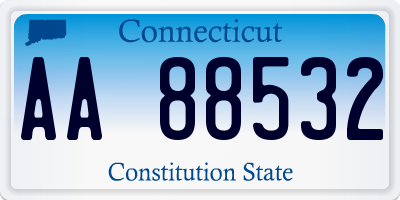 CT license plate AA88532