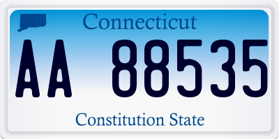 CT license plate AA88535