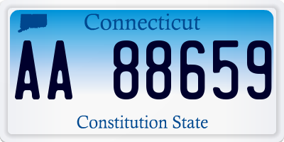 CT license plate AA88659