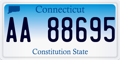 CT license plate AA88695