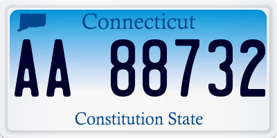 CT license plate AA88732