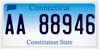 CT license plate AA88946