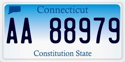 CT license plate AA88979