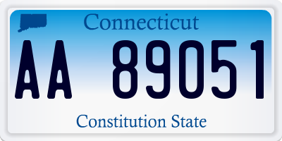 CT license plate AA89051