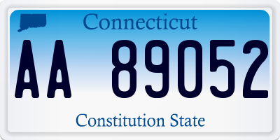 CT license plate AA89052