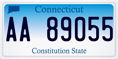 CT license plate AA89055