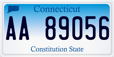 CT license plate AA89056