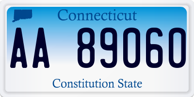 CT license plate AA89060
