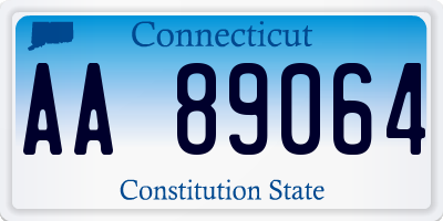 CT license plate AA89064