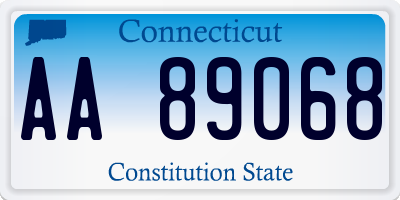 CT license plate AA89068