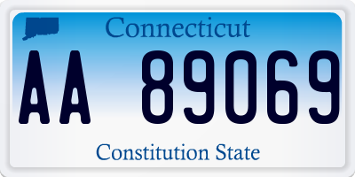 CT license plate AA89069