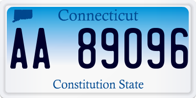 CT license plate AA89096