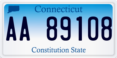 CT license plate AA89108