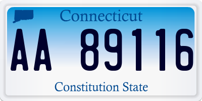 CT license plate AA89116