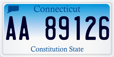 CT license plate AA89126
