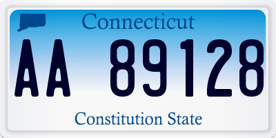 CT license plate AA89128