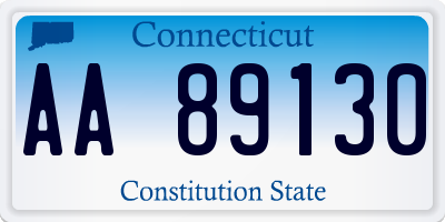 CT license plate AA89130