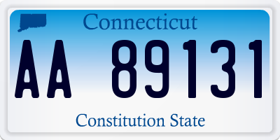 CT license plate AA89131