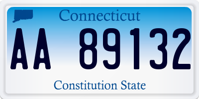 CT license plate AA89132