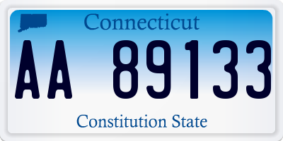 CT license plate AA89133