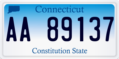CT license plate AA89137