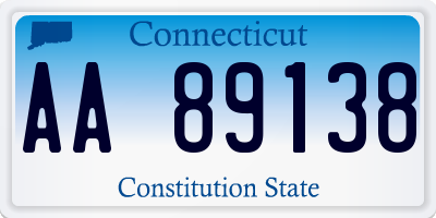 CT license plate AA89138