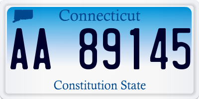 CT license plate AA89145