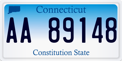 CT license plate AA89148