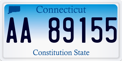 CT license plate AA89155