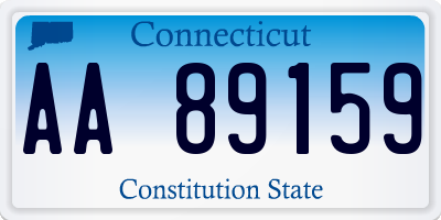 CT license plate AA89159