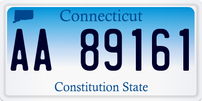 CT license plate AA89161