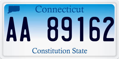 CT license plate AA89162