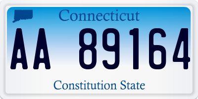 CT license plate AA89164