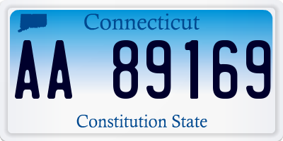 CT license plate AA89169