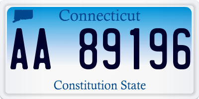 CT license plate AA89196