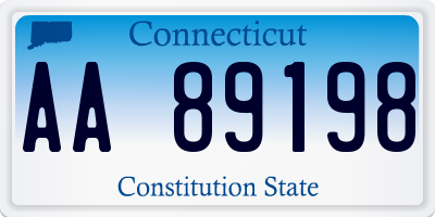 CT license plate AA89198