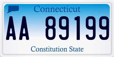 CT license plate AA89199