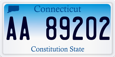 CT license plate AA89202