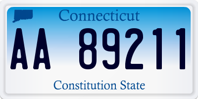 CT license plate AA89211