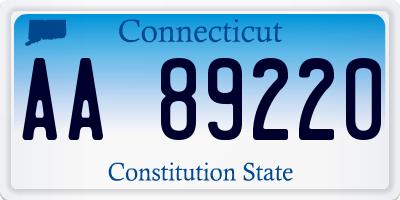 CT license plate AA89220