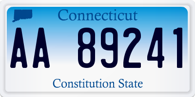 CT license plate AA89241
