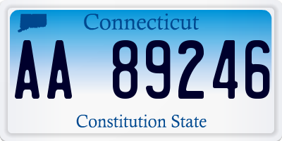 CT license plate AA89246