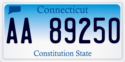 CT license plate AA89250