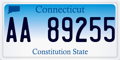 CT license plate AA89255