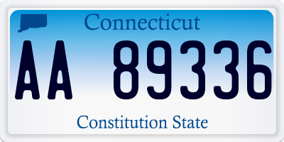 CT license plate AA89336