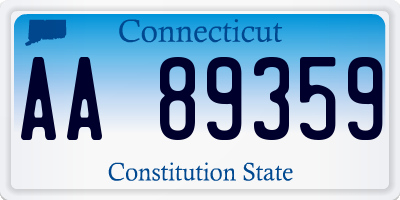 CT license plate AA89359