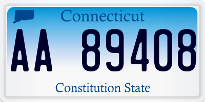 CT license plate AA89408