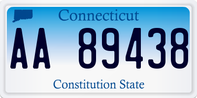 CT license plate AA89438
