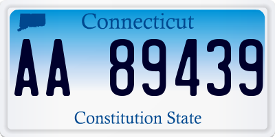 CT license plate AA89439